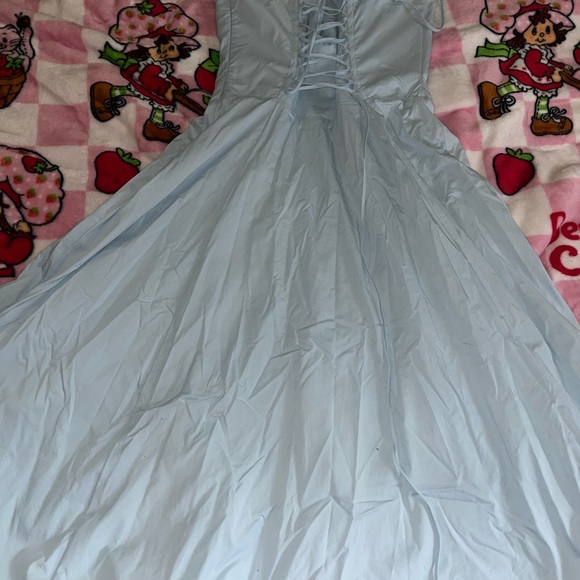 House of CB Pale Blue Corset-Style Midi Dress - Picture 11 of 13